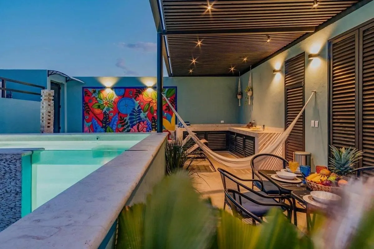 Rincon Del Cielo Rooftop With Glass Walled Pool Merida