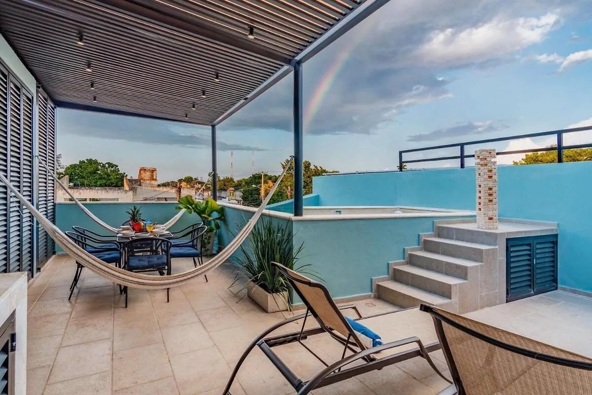 Holiday home Rincon Del Cielo Rooftop With Glass Walled Pool Merida