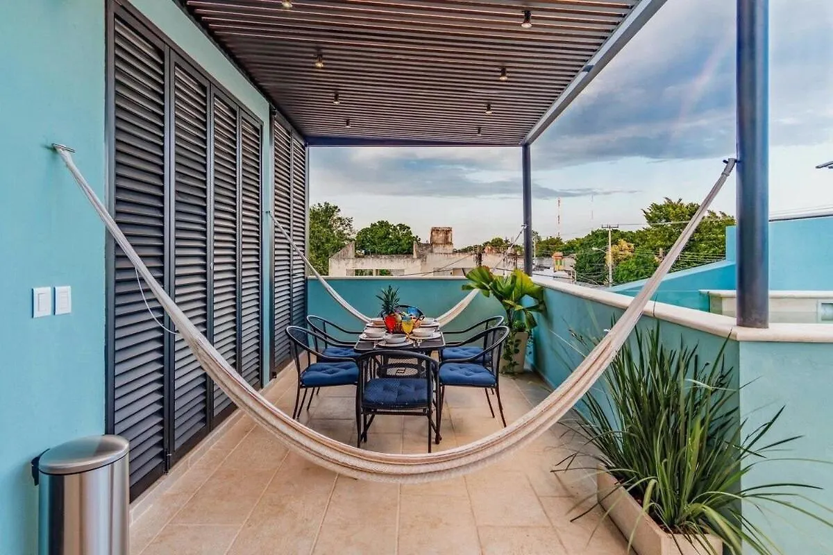 Rincon Del Cielo Rooftop With Glass Walled Pool Mérida Feriehus